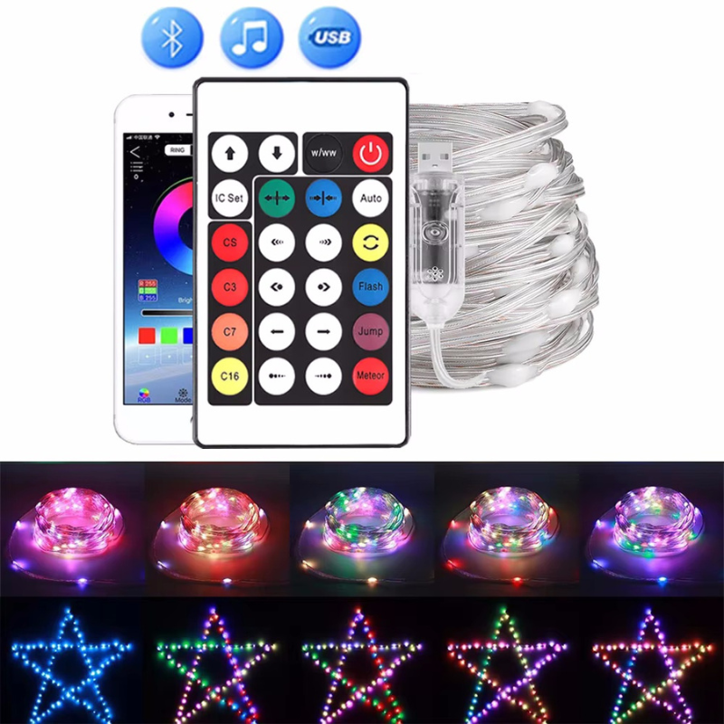 Guirlandes USB LED Féeriques avec Télécommande