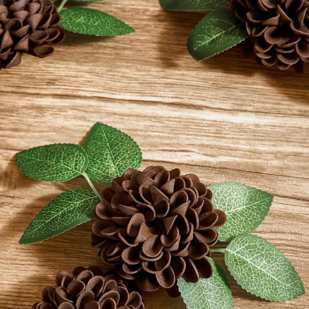 Fleur Artificielle Marron Dahlia