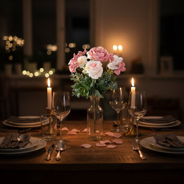 Fleur Artificielle Multicolore En Mélange Harmonieux