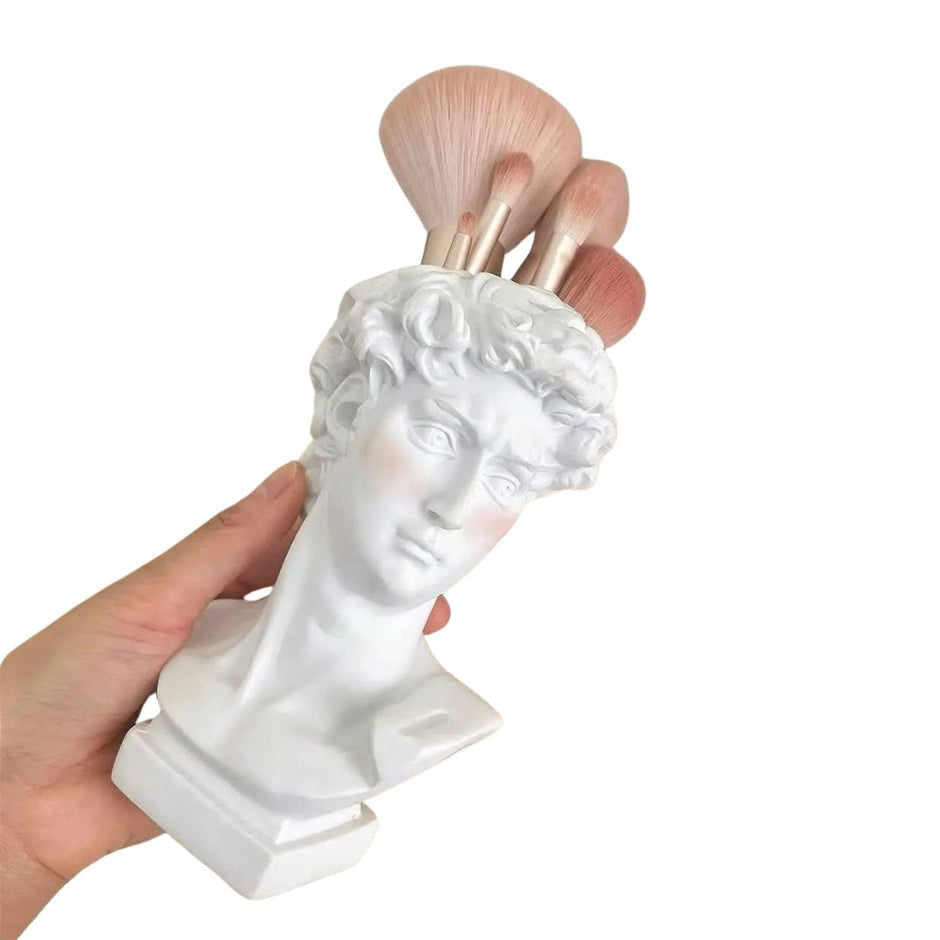 Vase Grec de Style Romain Blanc