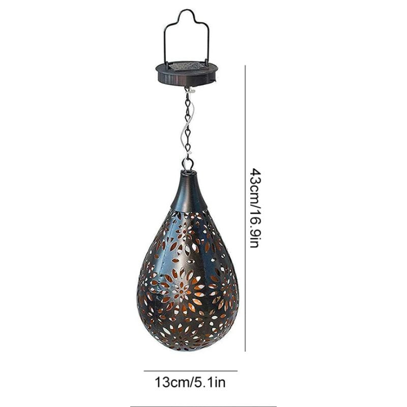 Luminaires Solaires Décoratifs Style Goutte d’Eau Suspendus