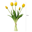 Fleur Artificielle Jaune Tulipes Style Minimaliste