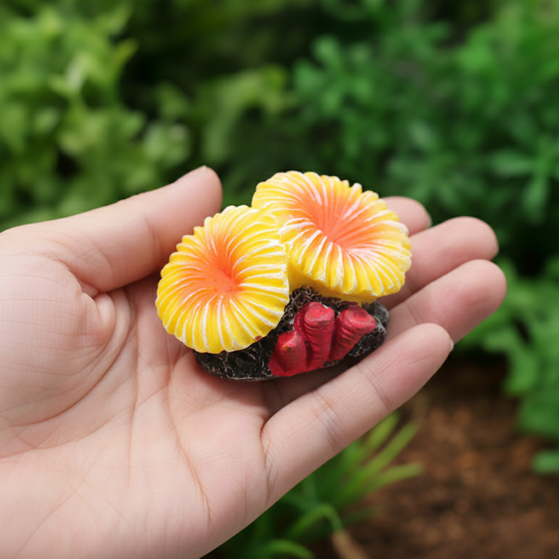 Décoration Terrarium Avec Effet Corail Tropical
