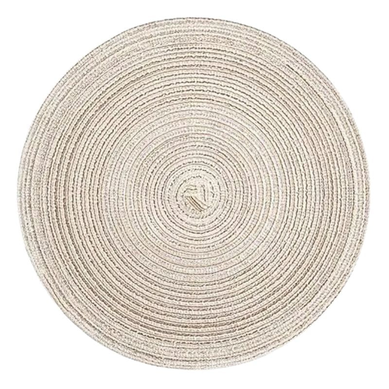 Set De Table Rond En Lin Antidérapant