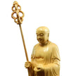 Statuette En Ivoire Moine Bouddhiste en Bois