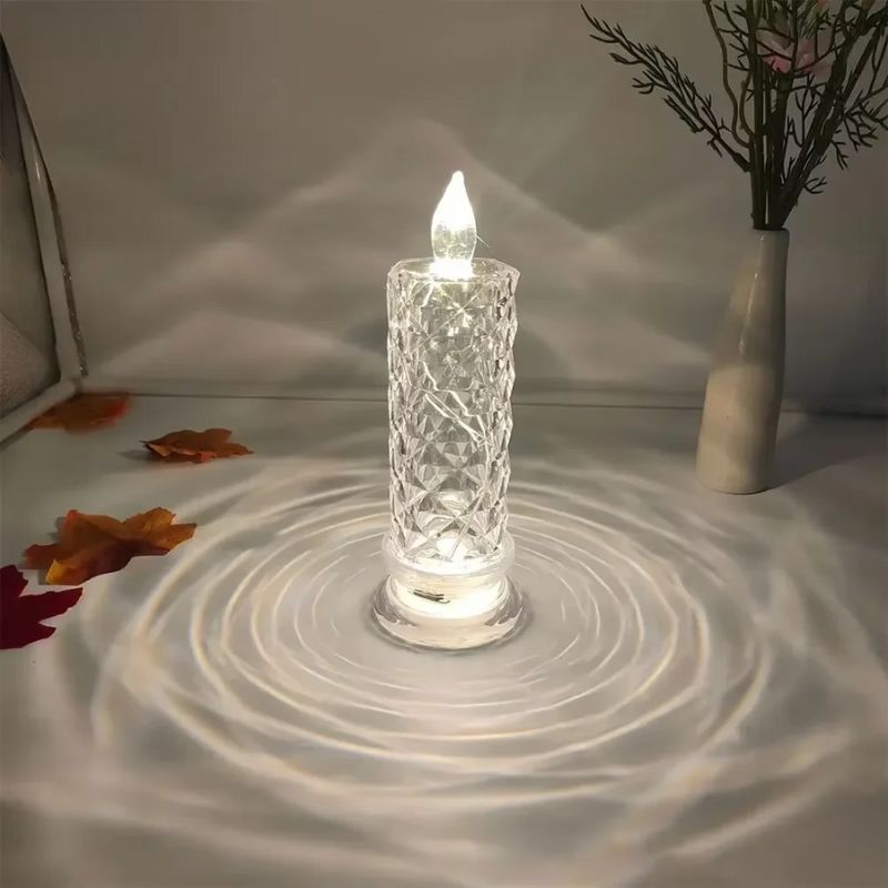 Bougies LED Cristal avec Effet Projection