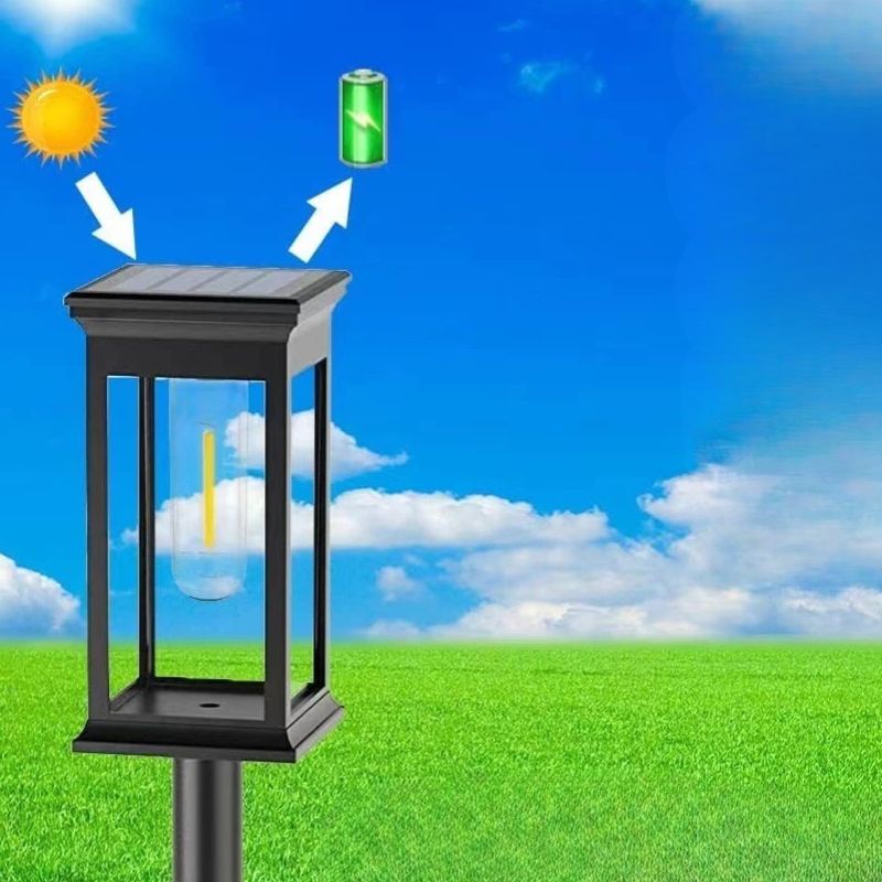 Bornes Lumineuses LED Solaires Étanches Design Rétro