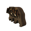 Sculpture En Bois Ours En Relief Artistique