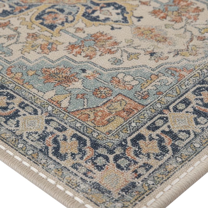 Set De Table En Lin Style Vintage Avec Design Méditerranéen Lot de 4