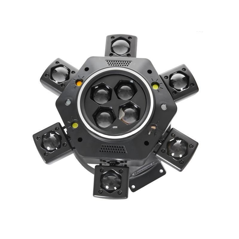Éclairage Festif Projecteur LED 6 Têtes Effet Stroboscopique