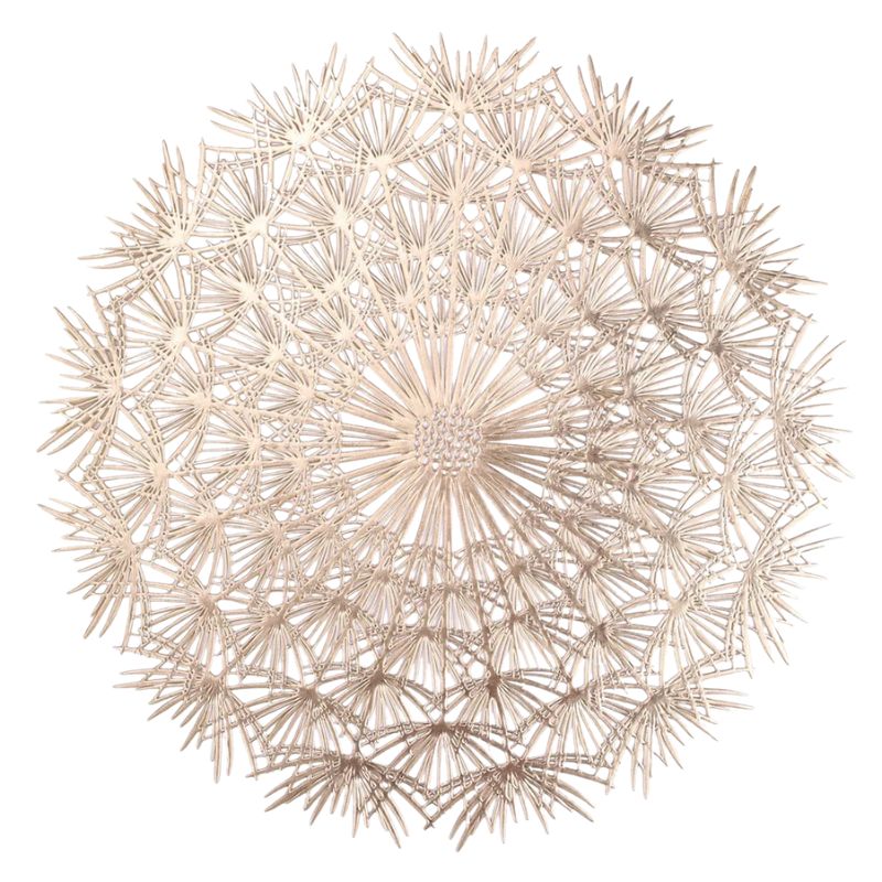 Set De Table Vinyle Feuille Brillante Et Lavable 4 Pièces