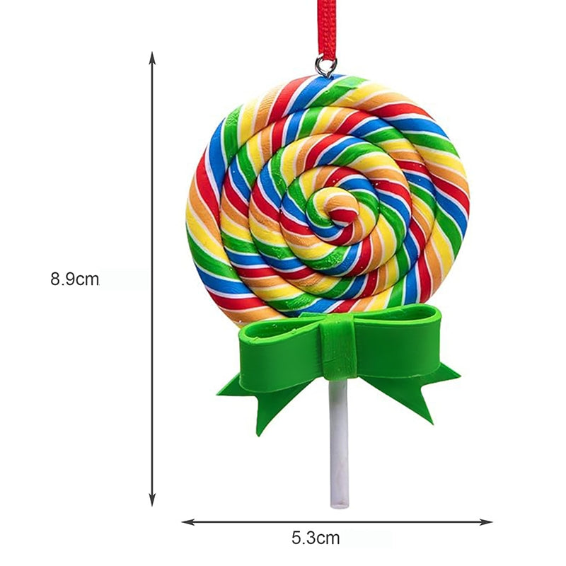 Décorations de Noël Sucette Colorée avec Nœud