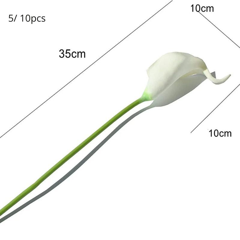 Fleur Artificielle Beige Avec Callas Réalistes Pour Ambiance Épurée