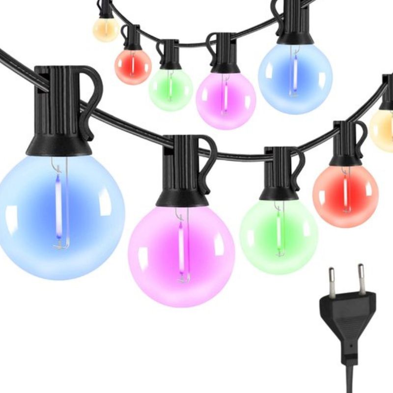 Guirlandes Guinguette Multicolores LED Ambiance Rétro