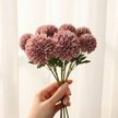 Fleur Artificielle Marron Bouquet Décoratif Élégant