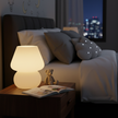 Lampe Champignon En Verre Givré Design Moderne