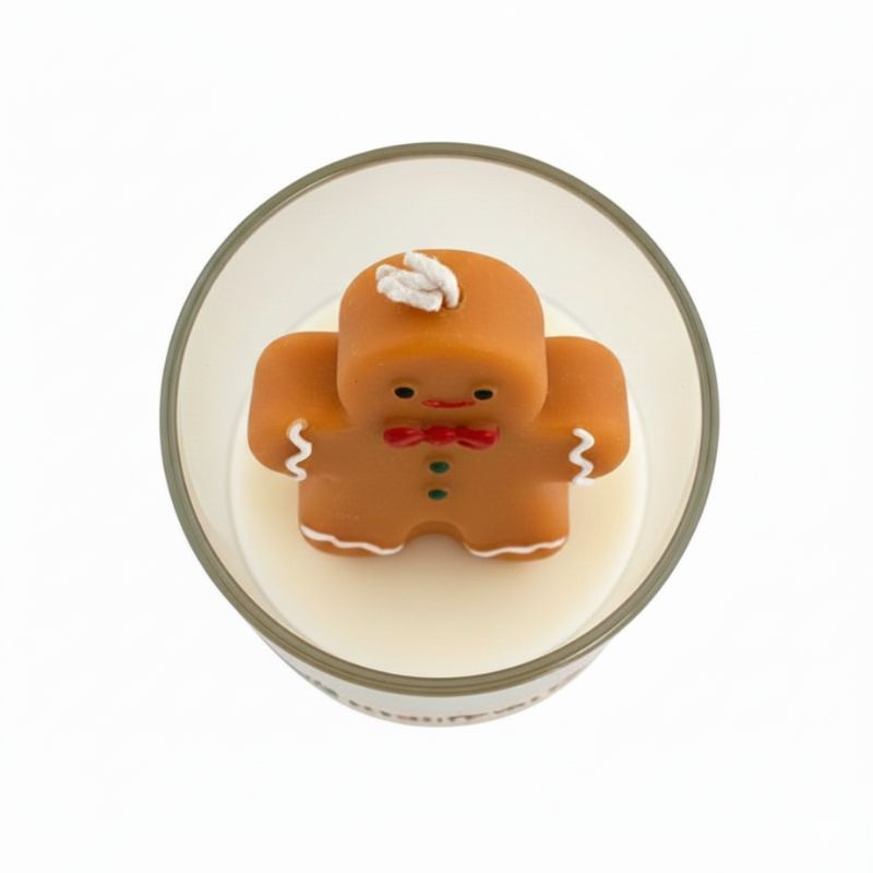 Décoration de Noël Bougie Pain d’Épices Parfumée