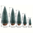 Sapin en Bois Miniature avec Neige Artificielle
