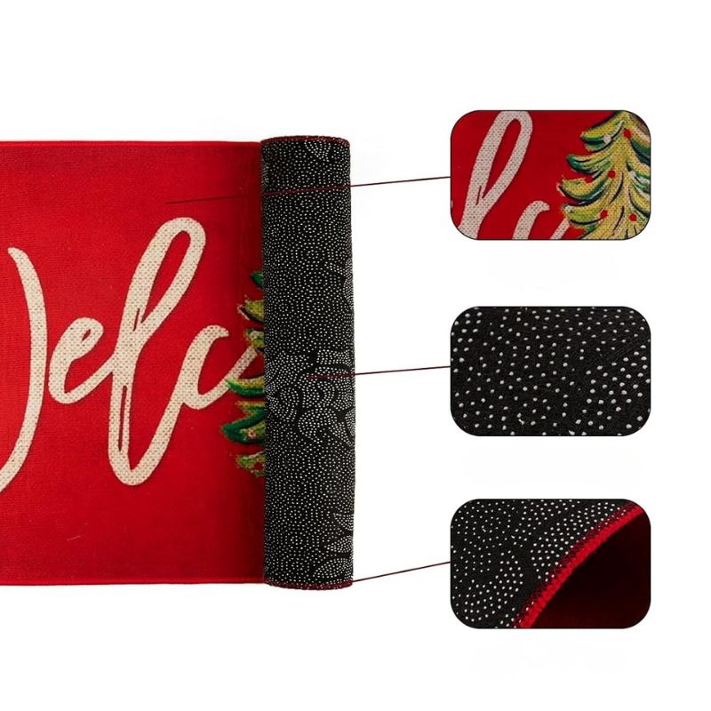 Décorations de Noël Tapis de Porte Sapin