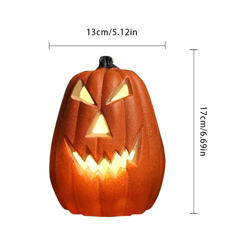 Citrouilles Halloween Lanterne avec Visage Terrifiant