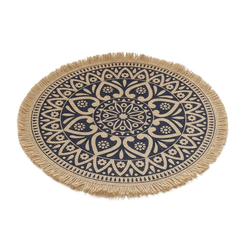 Set De Table En Lin Bohème Avec Franges Naturelles