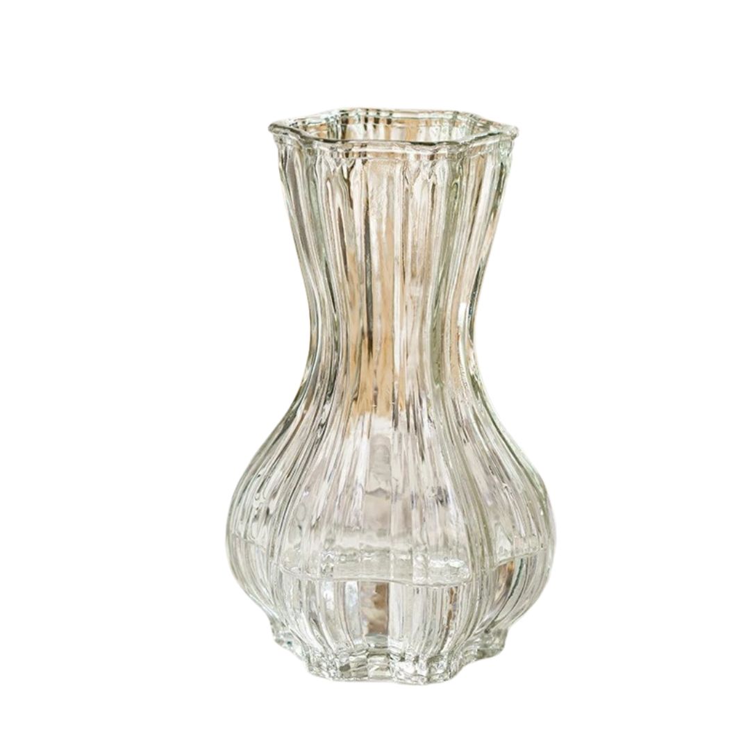 Vase en Cristal Transparent pour Fleurs