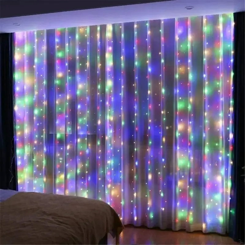 Rideaux Lumineux Guirlande LED Avec Télécommande