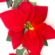 Guirlandes Pour Arbres De Noël Fleurs De Poinsettia Avec Lumières LED