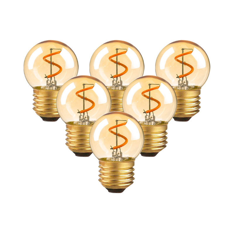 Ampoules de Rechange LED G40 Lot de 6 pour Guirlandes