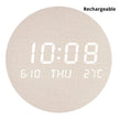 Horloge Murale Numérique LED Ronde