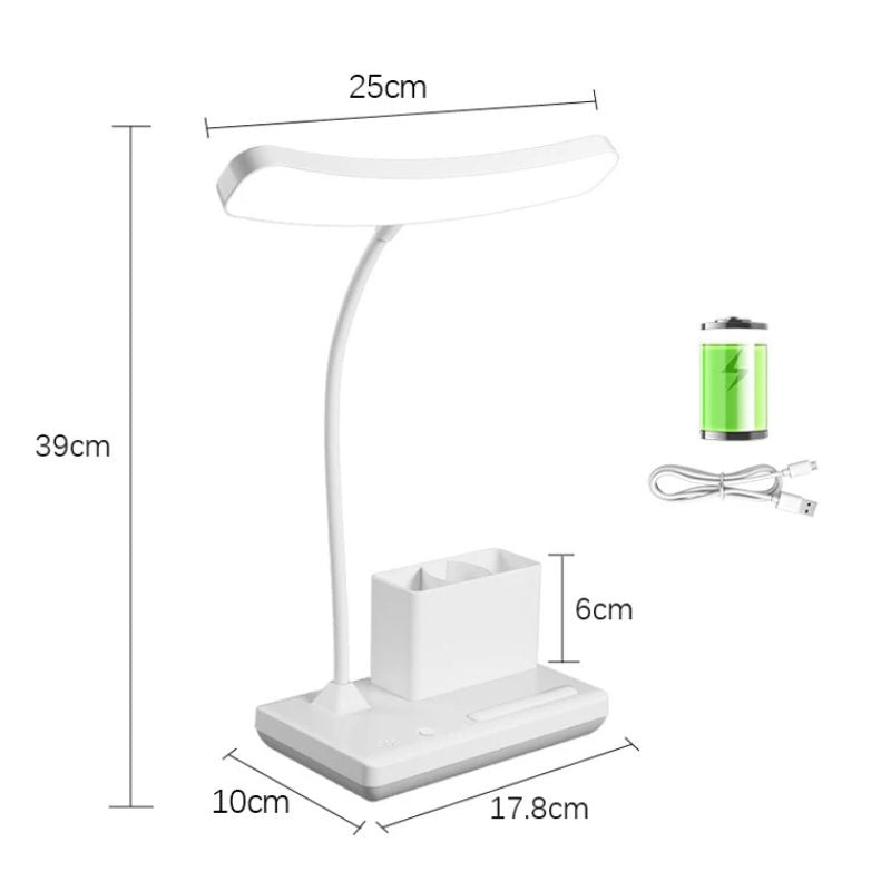 Lampe De Table LED À 3 Niveaux De Luminosité Rechargeable