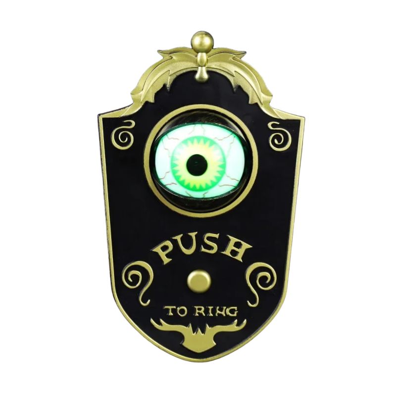 Décorations Halloween Sonnette Lumineuse Œil LED Effrayant