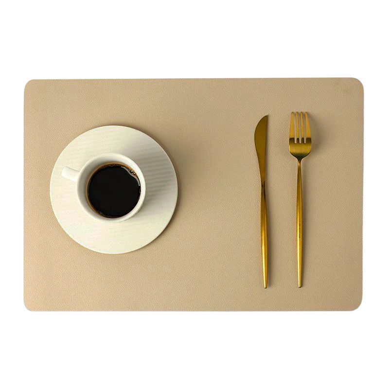 Set De Table En Cuir Élégant Et Durable