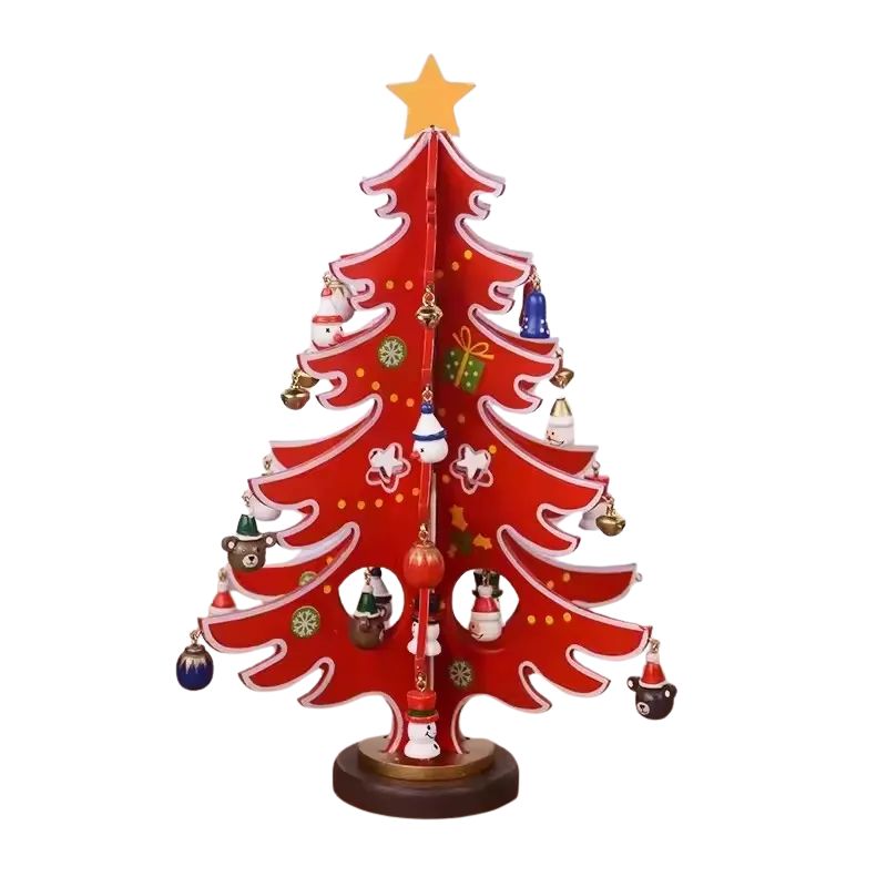 Sapin en Bois Décoratif pour Noël