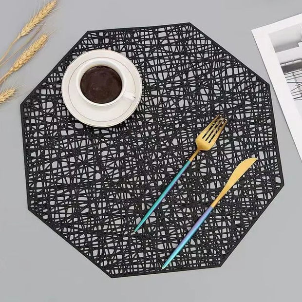 Set De Table Vinyle Octogonal Élégant Et Moderne