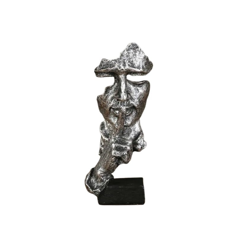 Sculpture Visage Artistique Avec Forme Fragmentée Expressive