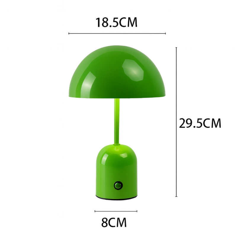 Lampe Champignon Verte Rechargeable
