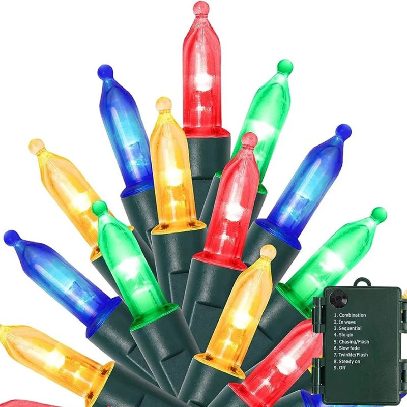 Guirlandes Pour Arbres De Noël LED À Piles