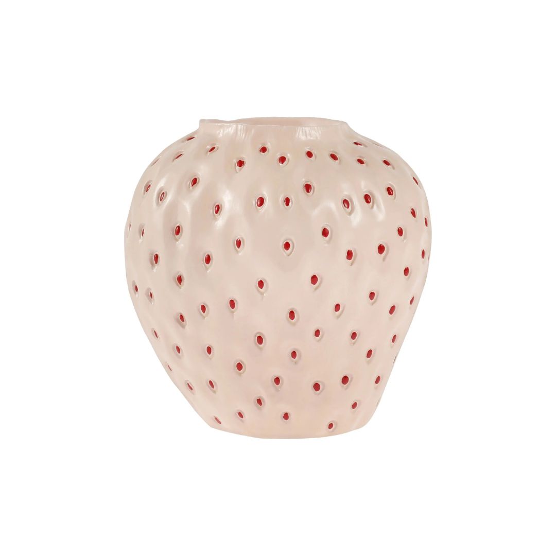 Vase Fraise en Céramique pour Fleurs