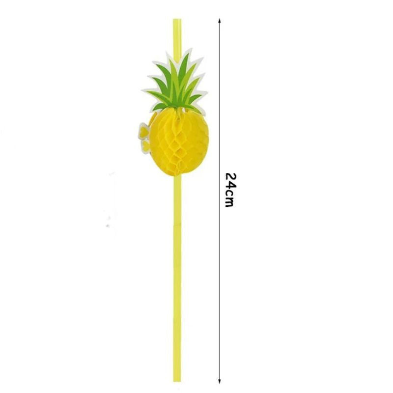 Décorations Été Pailles Ananas 25 Pièces