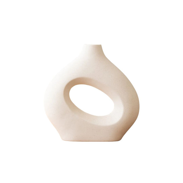Vase Pampa Circulaire en Céramique