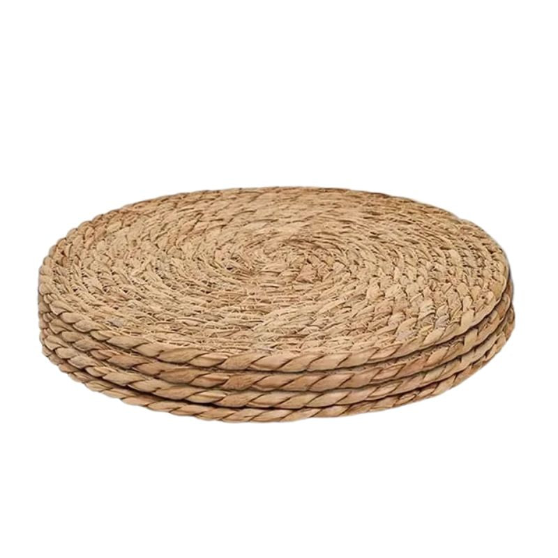 Set De Table Rotin Rond Fait Main Style Bohème Chic