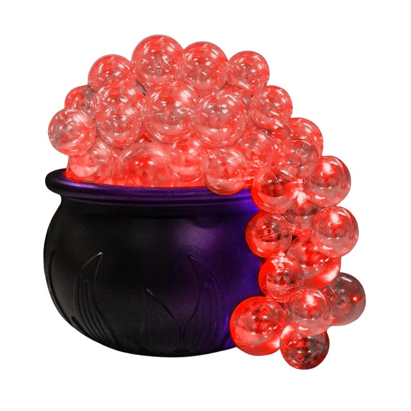 Décorations Halloween Chaudron Lumineux avec Bulles LED