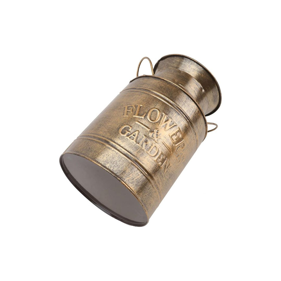 Vase Ancien en Fer en Forme de Bouteille