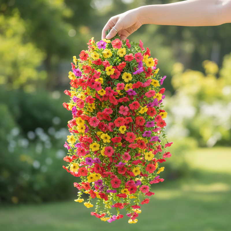 Guirlande De Fleurs Artificielles En Suspension