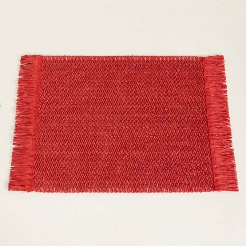 Set De Table En Papier Rectangulaire Rustique 4 Pièces