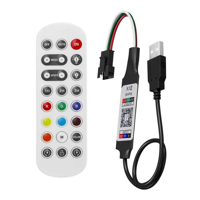 Télécommandes RGB avec Contrôleur Double Connecteur pour Bandes LED