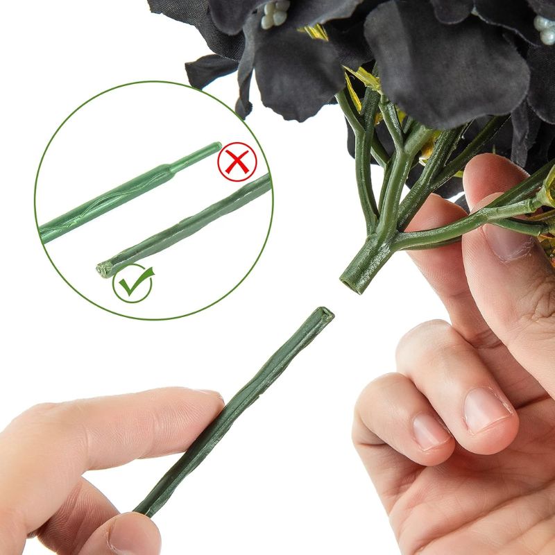 Fleur Artificielle Noir Avec Pétales Larges