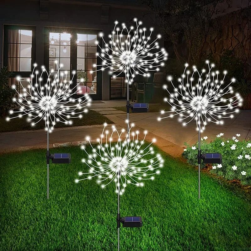 Luminaires Solaires Décoratifs Feu d’Artifice LED