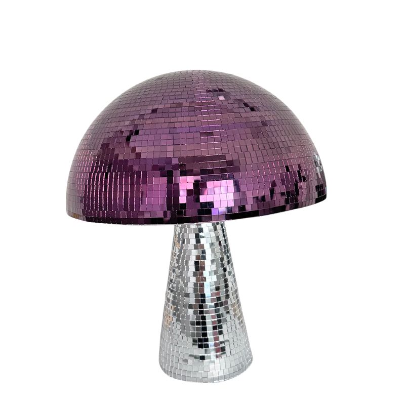 Lampe Champignon Style Discothèque Effet Miroir